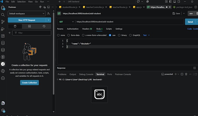 build a rest API with nodejs express and mongodb