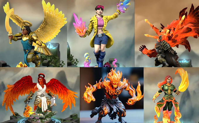 3d print and hand paint your custom hero forge miniatures
