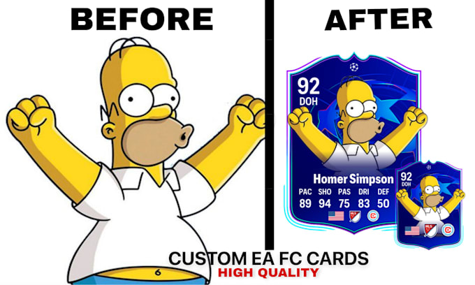 create a custom ea fc card with your photo
