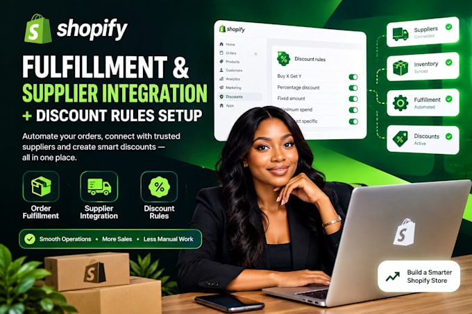 setup shopify order fulfillment supplier integration shopify discount rules