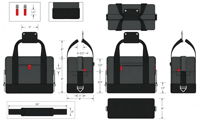 create travel bag tech pack, weekender, garment bag, organizer, factory