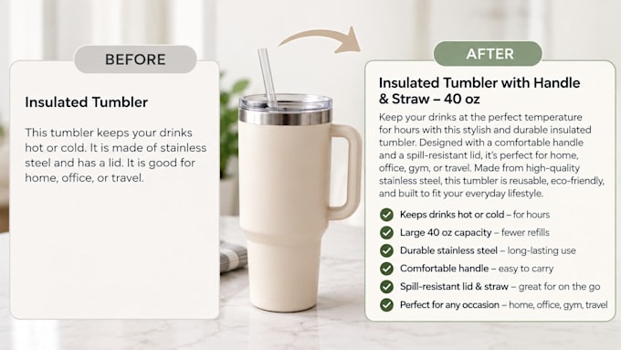 write engaging product descriptions