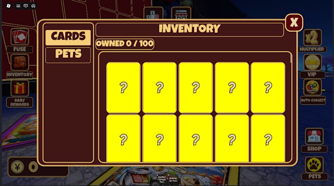design professional roblox game UI, shop, inventory and more
