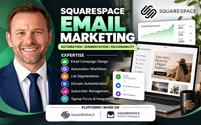 design squarespace email campaign automation list segmentation