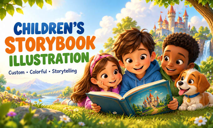 illustrate custom children storybook illustrations