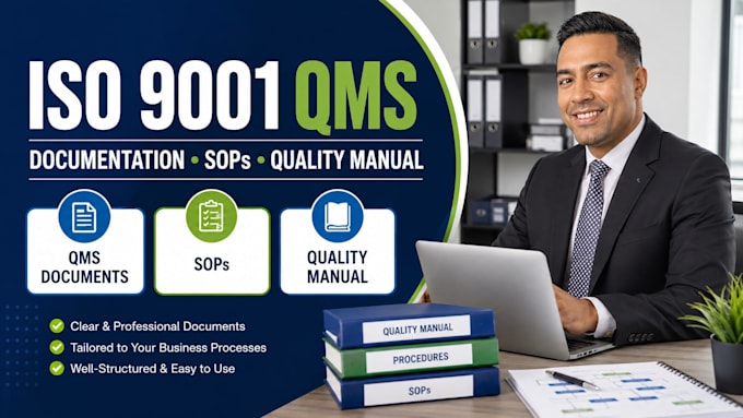 create iso 9001 qms documents, sops and quality manuals fast
