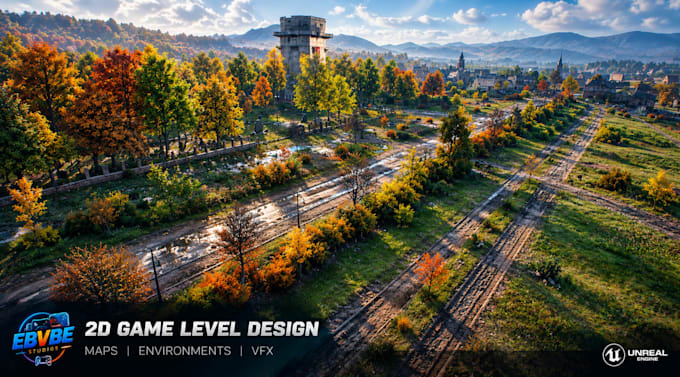 3d game levels, maps and environments in unreal engine