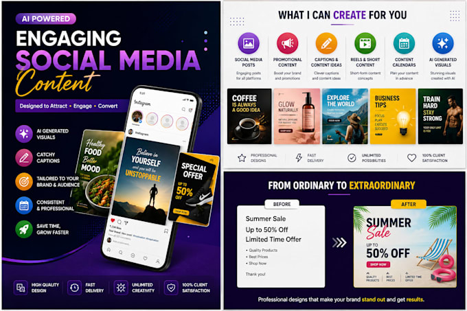 create engaging ai powered social media content