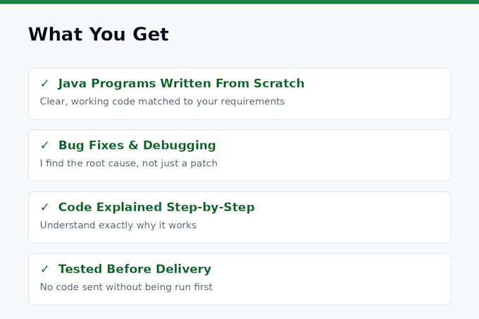 write, debug and explain java programs