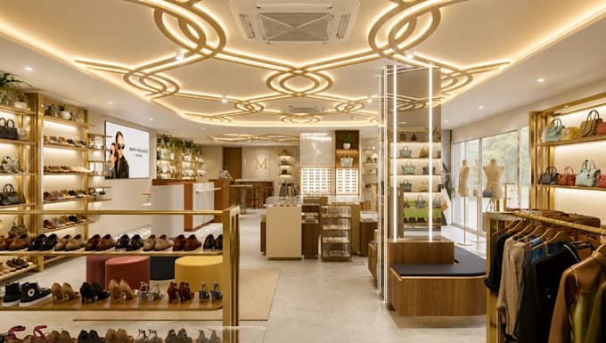 draft 2d layout for retail store interior,shopfront 3d visual,supermarket render