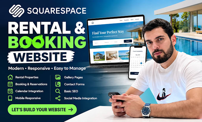 design squarespace website redesign squarespace rental and booking website