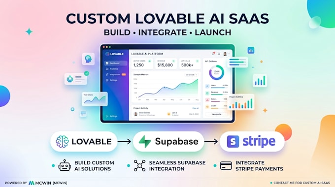 build custom lovable ai saas web app with supabase