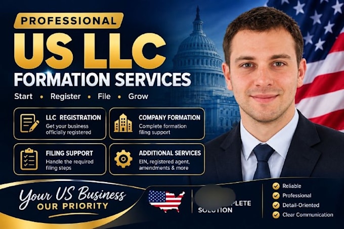 register your US llc and complete the llc formation filing