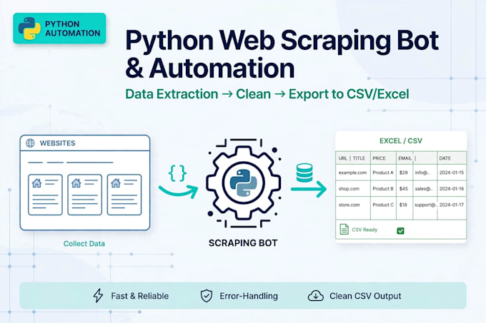 develop python automation script and web scraping bot