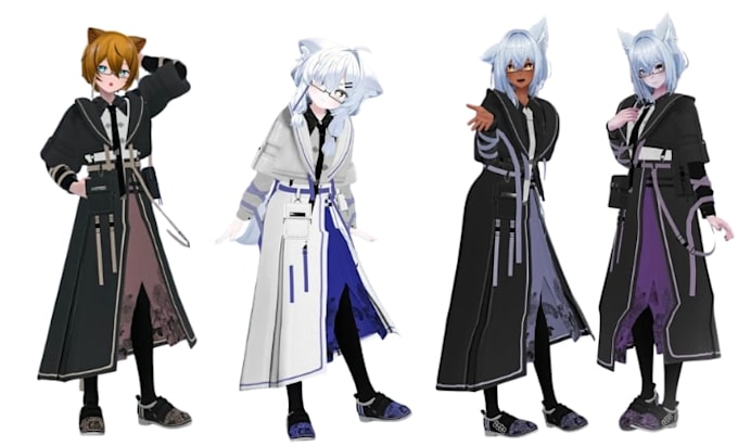 vrchat 3d model vrchat avatar vrchat character avatar rig 3d avatar