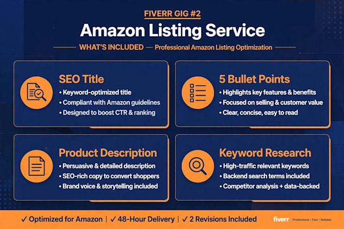 write SEO amazon listing with bullet points