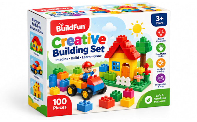 design custom box packaging and toy packaging