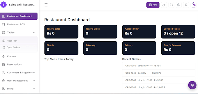 build restaurant management system and restaurant pos software
