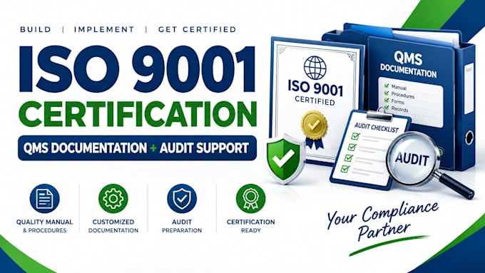 provide iso 9001 2026 implementation, qms documentation and audit support