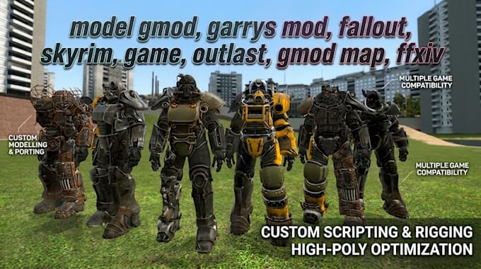 model gmod, garrys mod, fallout, skyrim, game, outlast, gmod map, ffxiv