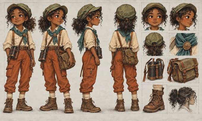 create a character reference sheet