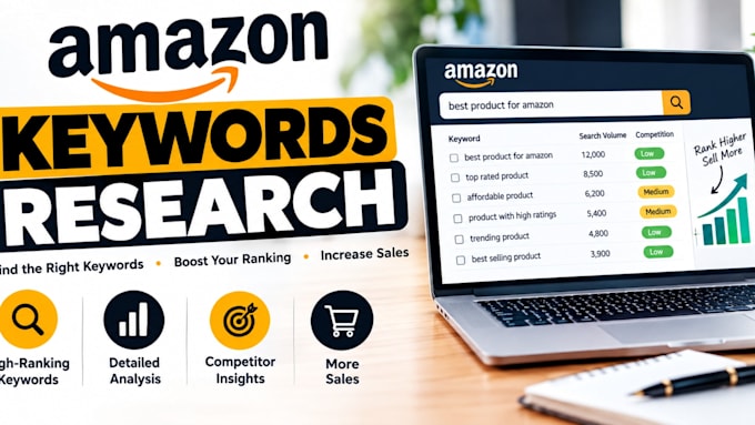 research amazon search terms for your product and niche