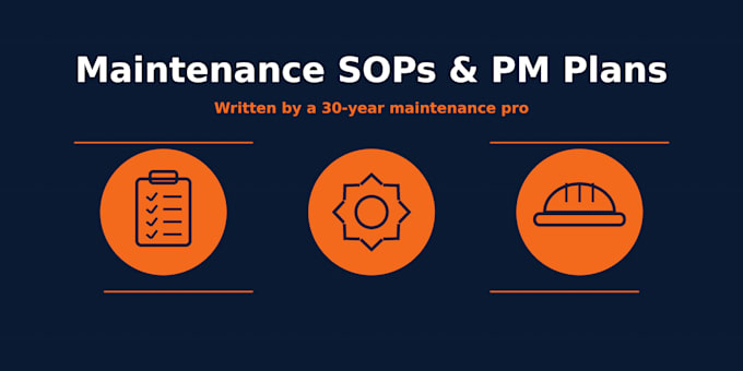 write maintenance sops and preventive maintenance plans