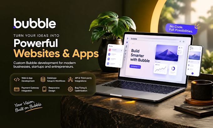build nocode bubble io web app website bubble developer mobile app development