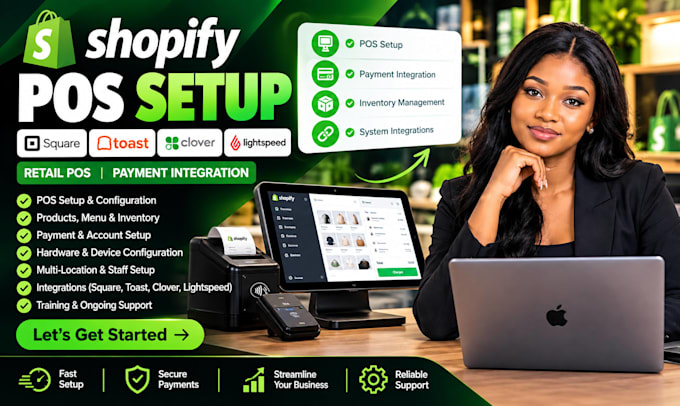 setup shopify pos square toast clover lightspeed retail pos payment integration