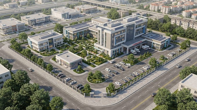 create hospital and health care facility maps