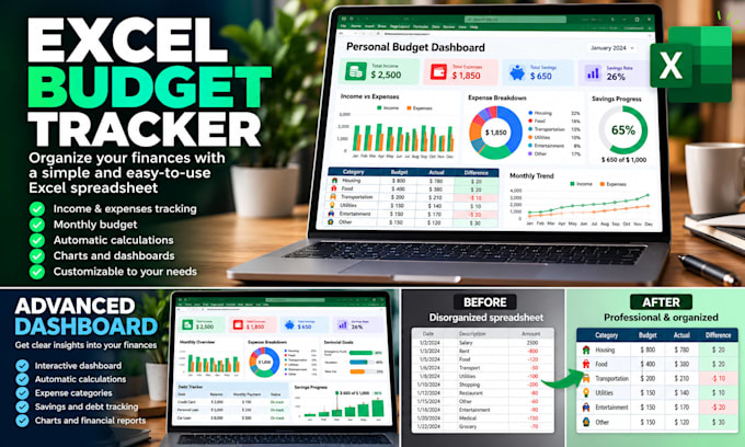create an excel budget tracker