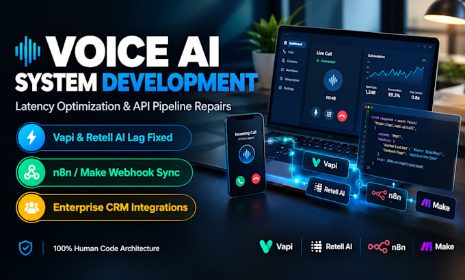 fix vapi latency voice agent automation via n8n workflows make webhook retell ai
