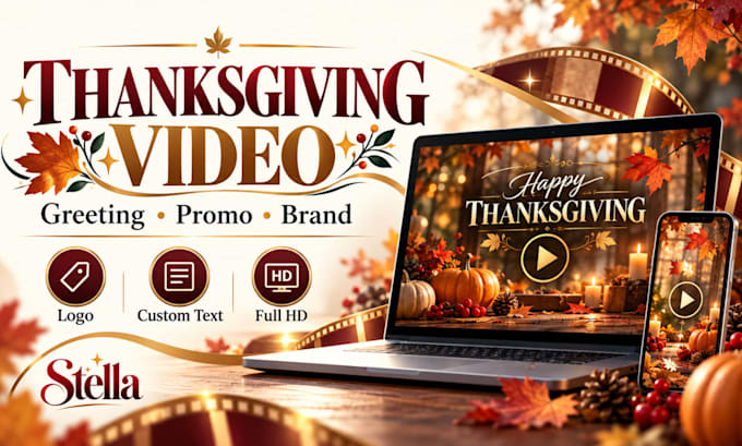 create a custom thanksgiving video for your business