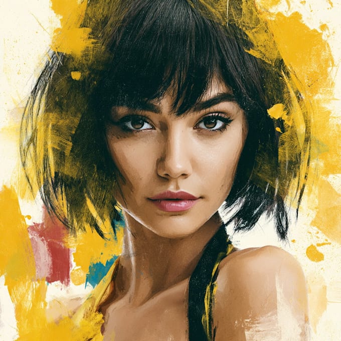 draw abstract portrait art