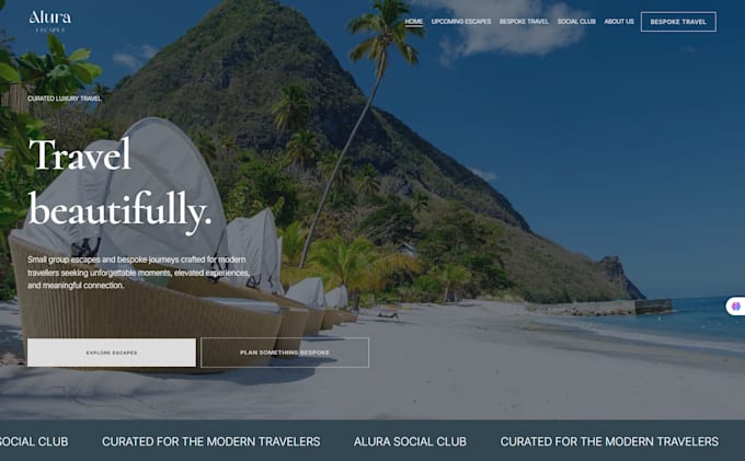 modern squarespace website design and squarespace website redesign