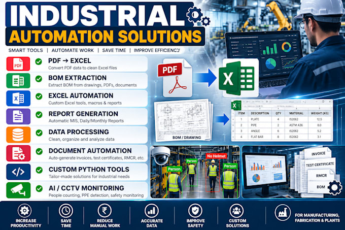 build custom python industrial automation software and tools