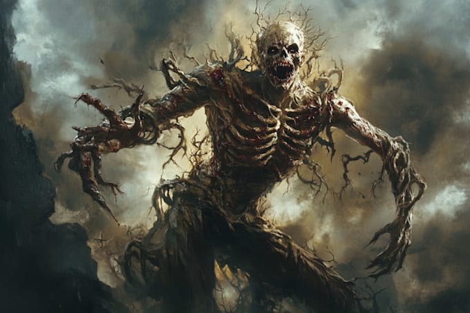 do horror character art and horror character