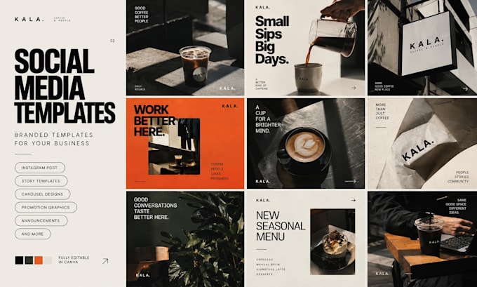 design editable canva social media templates