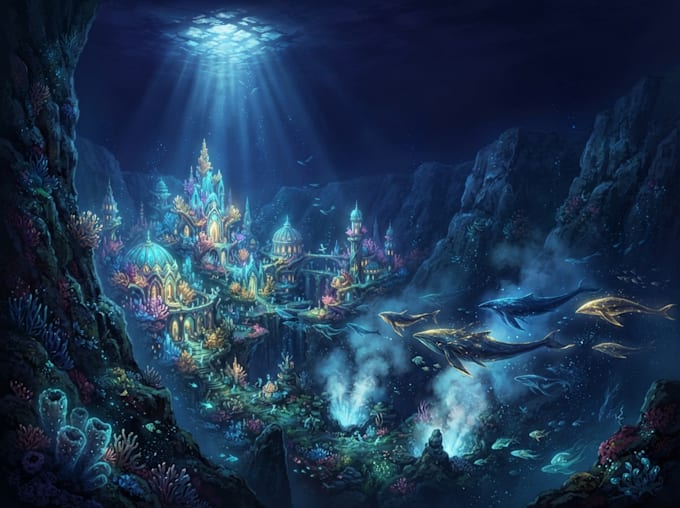 design amazing fantasy landscape