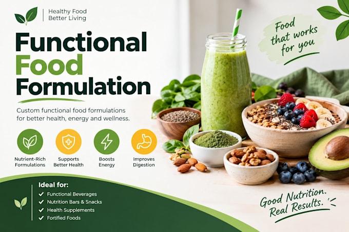 develop professional functional food formulations