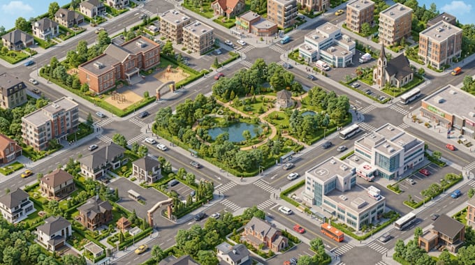 create 3d isometric maps and location maps