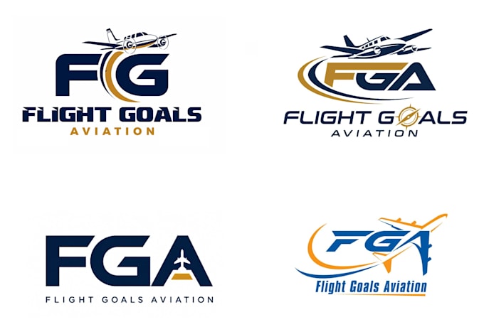 design a custom modern aviation logo