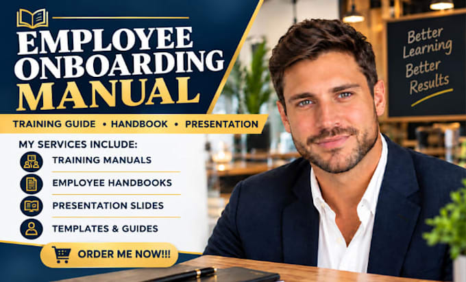 create an employee onboarding manual training guide and presentation handbook