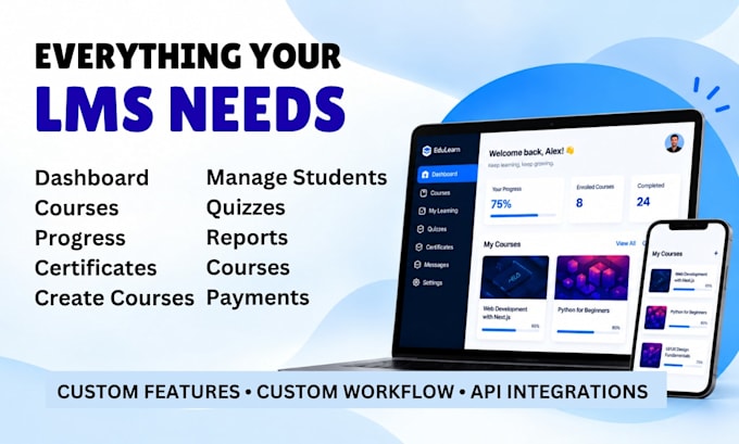 build a custom lms or elearning platform