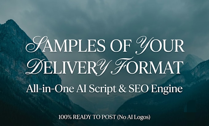 write viral ai scripts, high CTR titles, and SEO tags