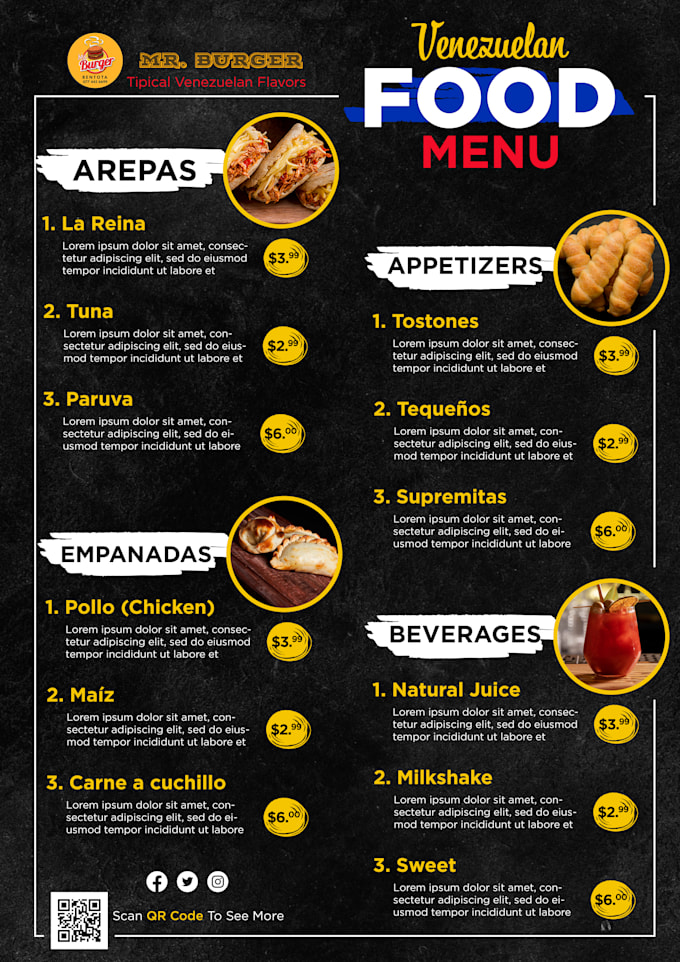 design eye catching food poster