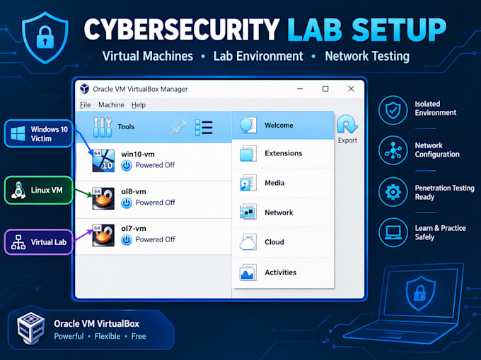 setup penetration testing lab for you