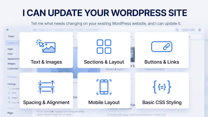 update and customize your wordpress website