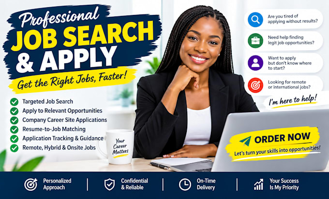 provide professional job search and application support