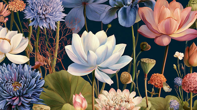 draw beautiful custom botanical illustrations for you